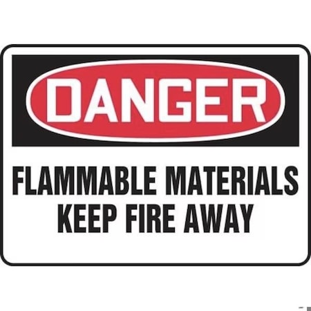 Accuform OSHA DANGER SAFETY SIGN FLAMMABLE MCHG062XT MCHG062XT